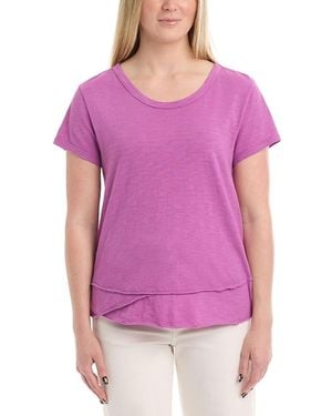 Wilt Tiered-Hem Tee - Purple
