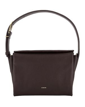 Vince Sidney Leather Boxy Bag - Black