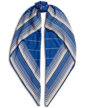 Rag & Bone Erina Striped Scarf - Blue