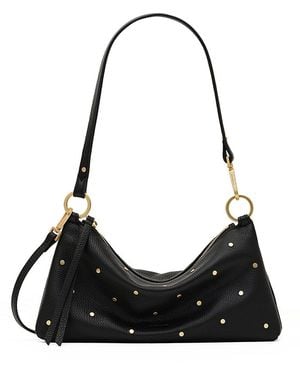 Hammitt Kyle Riveted Suede Convertible Crossbody - Black