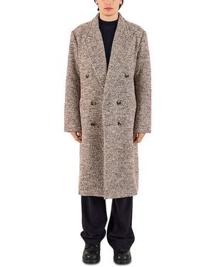 KROST Elliot Double Breasted Overcoat - Natural