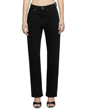 EB DENIM High Rise Straight Jeans - Black