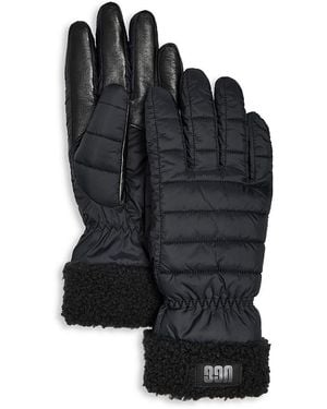 UGG Fluff Cuff Gloves - Black