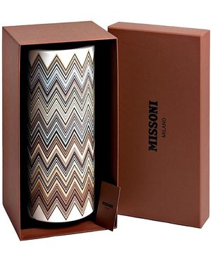 Missoni Zig Zag Jarris High Vase - Brown