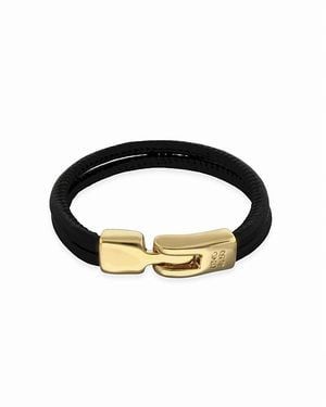 Uno De 50 Leather Bracelet With Closure - Black