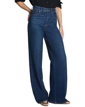 Spanx Shape Authentic 360 Wide Leg Jeans - Blue