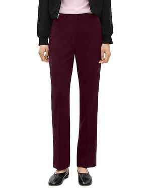 Theory Marcee Flat Front Pants - Red