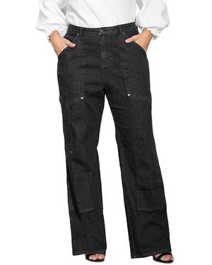 Standards & Practices Plus Super High Workwear Jeans - Black