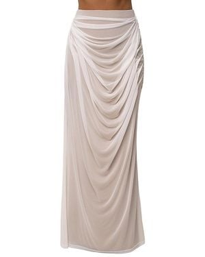JLUXLABEL Ethereal Flow Maxi Skirt - White