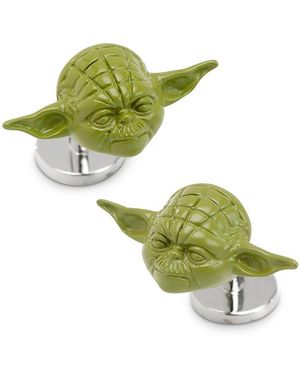 Cufflinks Inc. 3D Yoda Cufflinks - Green