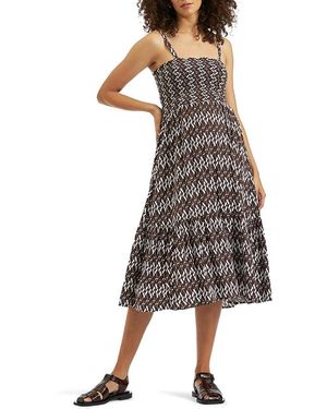 Ripe Maternity Grace Shirred Dress - Brown