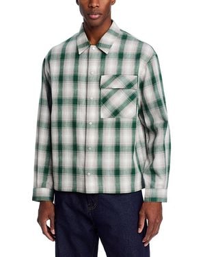 Represent Waffle Flannel Pocket Shirt - Green