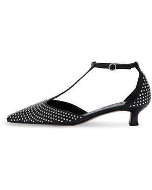 Aeyde Liz Mini Studded Pumps - Black