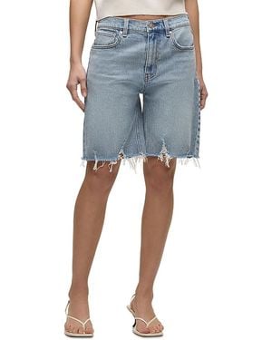 Hudson Jeans London Low Rise Long Shorts - Blue