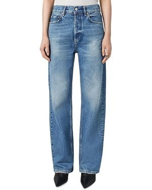 AllSaints Brooklyn High Rise Straight Jeans - Blue