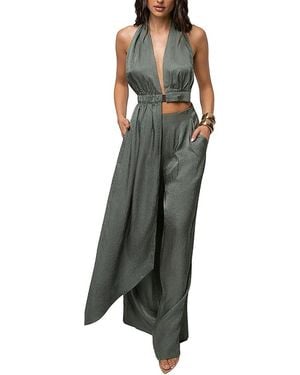 JLUXLABEL Sundown Open Back Top - Green