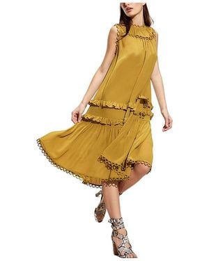 Cynthia Rowley Annabelle Sleeveless Midi Dress - Yellow