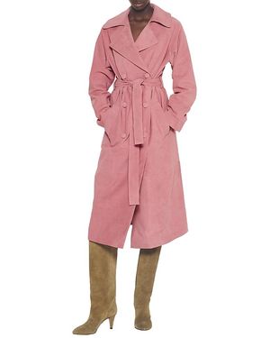 AS by DF Candy Supersuede Trench Coat - Pink