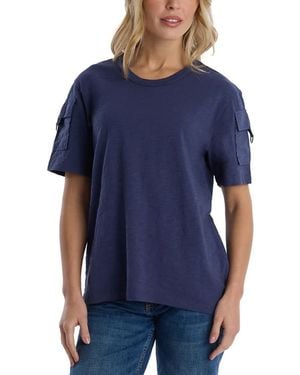 Wilt Short Sleeve Hi-Lo Tee - Blue