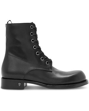 John Varvatos Two Five Two Leather Combat Boots - Black