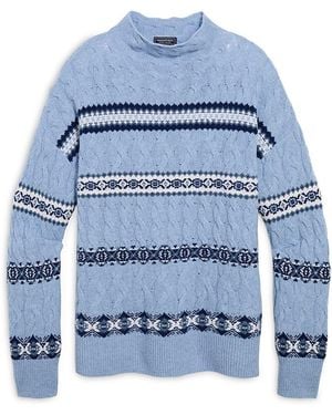Vineyard Vines Mock Neck Sweater - Blue