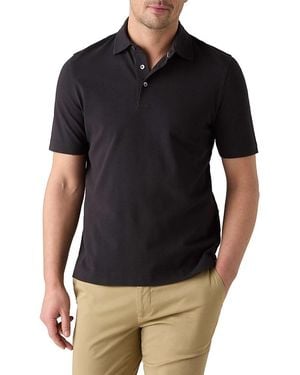 Robert Talbott Walker Short Sleeve Polo - Black