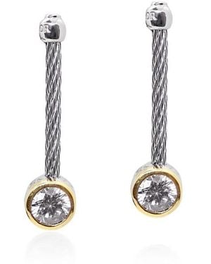 Alor Day Diamonds Round Drop Earrings, 1.00 Tcw Lab Grown Diamonds - Metallic