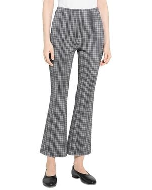Theory High Waist Kick Pant - Gray