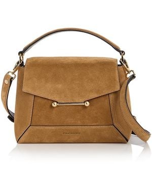 Strathberry Mosaic Suede Shoulder Bag - Brown