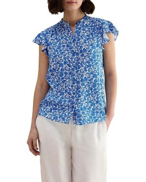 Hobbs Huda Blouse - Blue