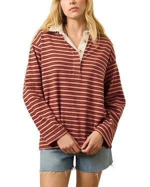 Faherty Hometown Rugby Top - Red