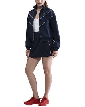 Nike Mock Neck Knit Jacket - Blue
