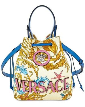 Versace La Medusa Bucket Bag - Blue