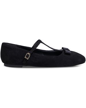 Hobbs Ottilie T-Strap Flats - Black