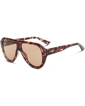 Otra Cameron Aviator Sunglasses, 60Mm - Natural