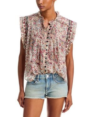 Isabel Marant Derrron Cotton Sleeveless Top - Multicolor