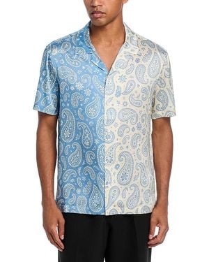 Monfrere Bond Silky Short Sleeve Shirt - Blue