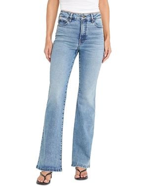 GOOD AMERICAN Good Classic High Rise Bootcut Jeans - Blue