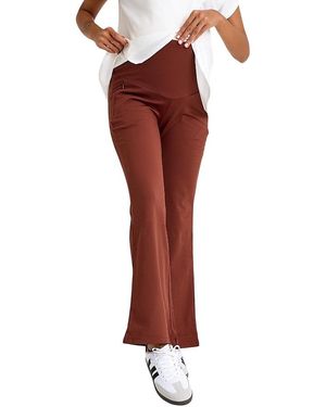 Accouchée Ultimate Comfort Warm Flare Pants - Red