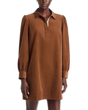 Vineyard Vines Pippa Cotton Corduroy Popover Dress - Brown