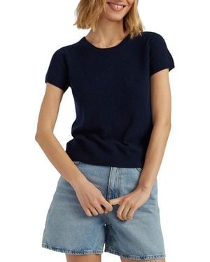 Chinti & Parker Air Pure Cashmere T-Shirt - Blue