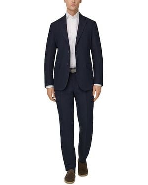BOGGI Regular Fit Pure Linen Suit - Blue