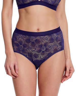 Hanky Panky Tropical Storm Lace Panty - Purple
