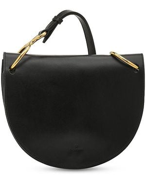 Il Bisonte Consuelo Brass Ring Leather Crossbody - Black