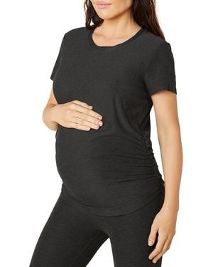 Beyond Yoga On The Down Low Maternity Top - Black