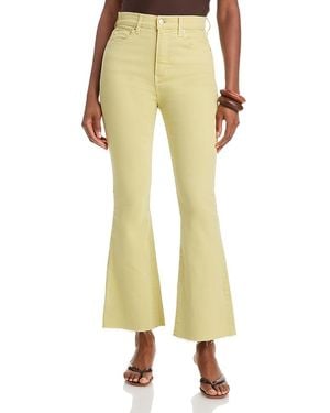 Veronica Beard Carson High Rise Ankle Flare Jeans - Yellow