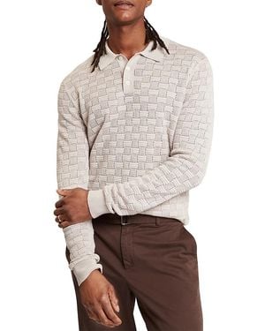 Ted Baker Osaka Interlock Stitch Polo Shirt - Gray