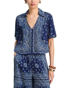 Aqua Bandana Top - Blue