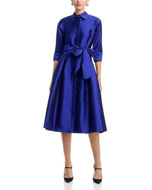 Teri Jon Taffeta Shirt Dress in Purple | Lyst Teri Jon Taffeta Shirt Dress in Purple | Lyst