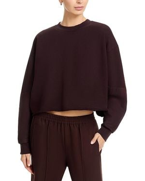 Leset Jamie Patch Crew Sweatshirt - Red